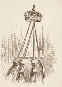 Épées soutenant la couronne, 1890 - English School